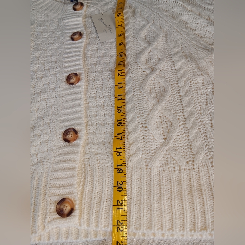 Universal Thread Cream Button-Up Cardigan - image 3